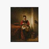 Young Woman Peeling Apples by Nicolaes Maes - thumbnail_0_nf_673137a212f9211d49d3d7be